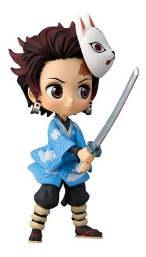 Imagen 3 de 5 de Set De 3 Figuras Kimetsu No Yaiba Qposket Petit - V2