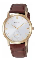 Comprar Reloj Seiko Hombre Srk016 Dorado Cuero Garantia Seiko