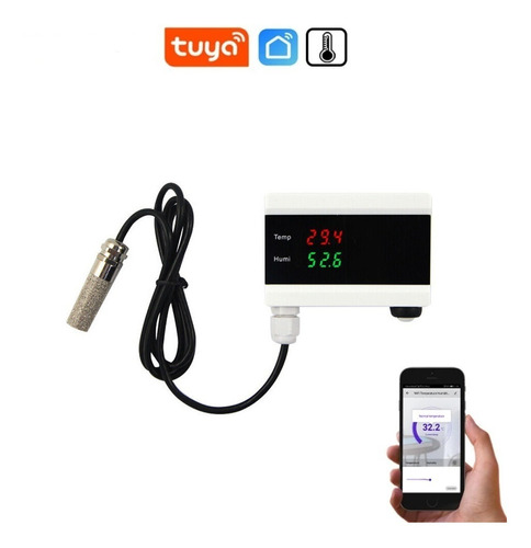 Sensor Th Wifi Temperatura Humedad Alarma Bateria App Tuya