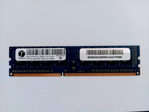 Imagem 1 de 2 de Memoria Pc Ddr3 4gb 1600mhz Teikon Pc3 12800u