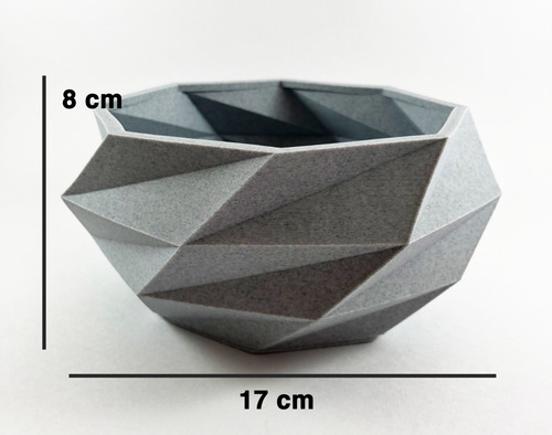 Maceta Minimalista Geometrica Suculentas/cactus Plantas 3d