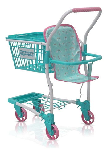 Kookamunga Kids 2 En 1 Carrito De Compras Para Niños - Carri