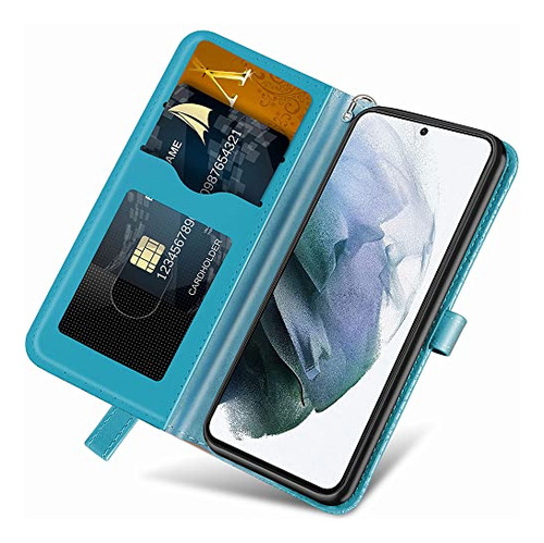 Funda Para Galaxy S23 R-azul 6.1 PuLG Piel Sintetica