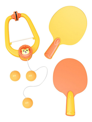 Paletas De Tenis De Mesa Colgantes Y Pelotas De Pong Naranja