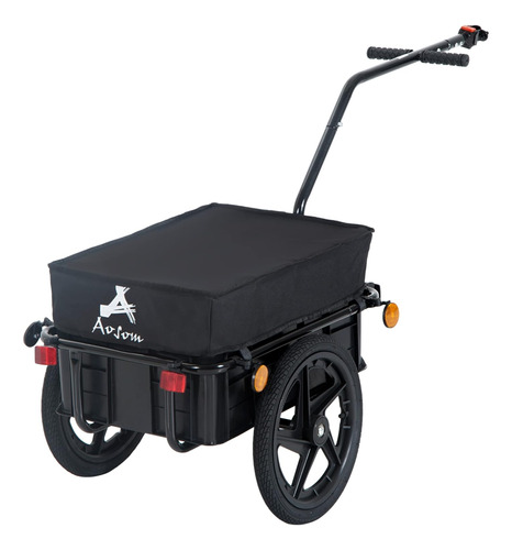 Enclosed Bicycle Cargo Trailer - Black