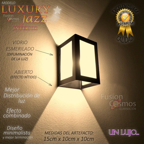 Aplique Pared Interior Diseño Minimalista Pack Mayorista X50
