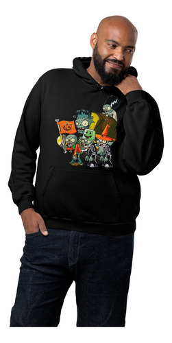 Sudadera 2xl Cleen Plantas Vs Zombies Halloween