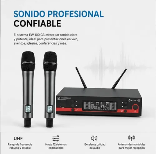 Kit De Microfone Profissional Sennheiser Ew100 G3 | MercadoLivre