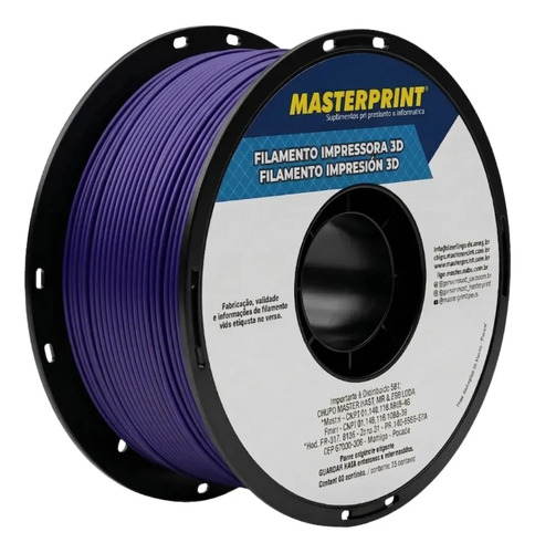 Filamento Impressora 3d Petg 1,75mm 1kg Lavanda Masterprint