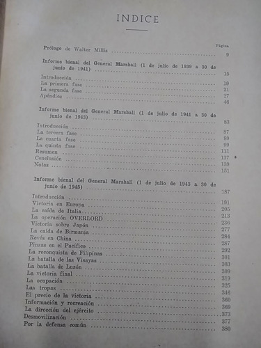 Informes De Guerra General George Marshall 1a Ed 1947 (Usado)