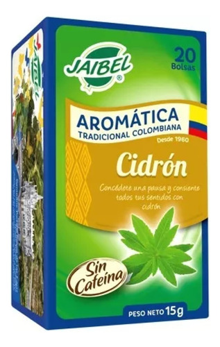 Aromatica Jaibel Tradicional Cidrón - Unidad a $548