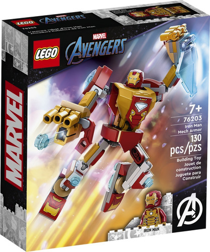 Lego Armadura Robótica De Iron Man Marvel Avengers 76203