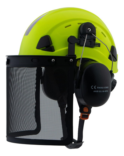 Forestry Helmet With Face Shield And Ear Muffs,lohaspro Safe