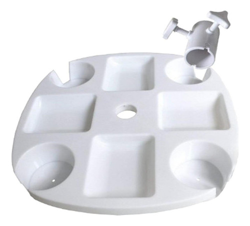 Sombrilla De Playa De Plástico, Bandeja Para Mesa, Soporte