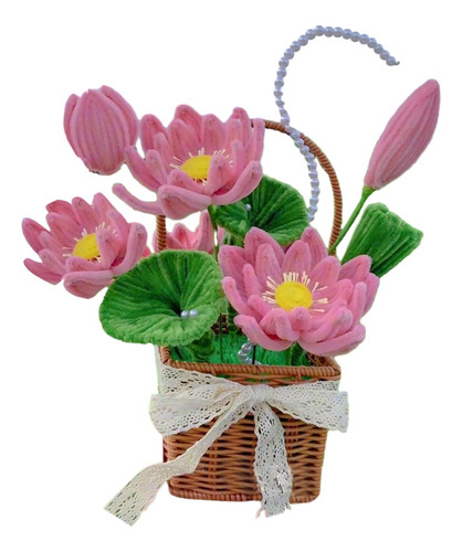 Material De Cesta De Flores Artesanal, Hecha A Mano, Adorno