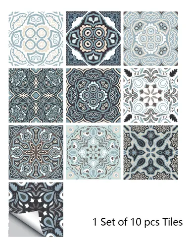 Mz6007 20x20cm 10 Uds. De Azulejos De Superficie Mate,