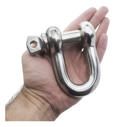 Manilha Aço Inox Grande 3/4pol Cap 4,5 Toneladas 4500kg