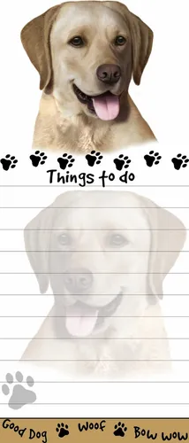 Labrador, Color Amarillo Magnético Lista Pads Uniquely Sha