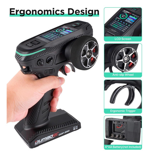 Transmisor Y Receptor De Radio Rc De 10 Canales Ddf-350 Con