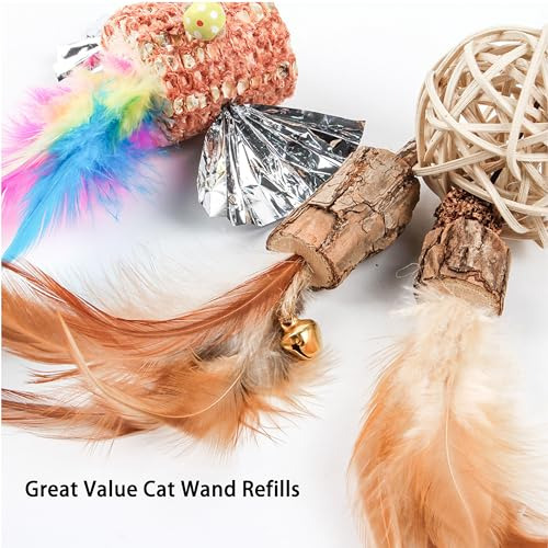 Recambios De Plumas Para Juguetes Masticables De Gatos