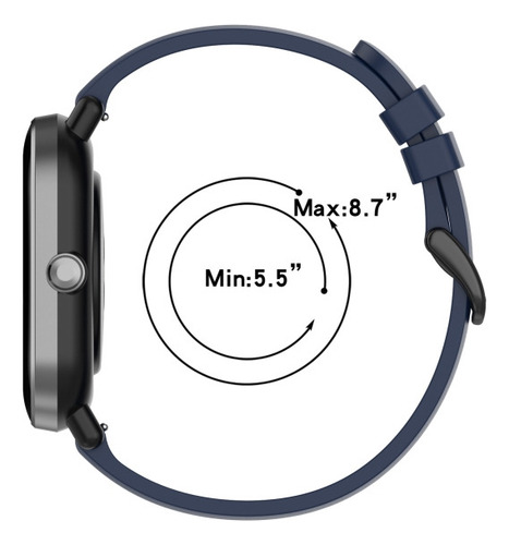 Compatible Correa De Reloj Naranja De Silicona Suave Para