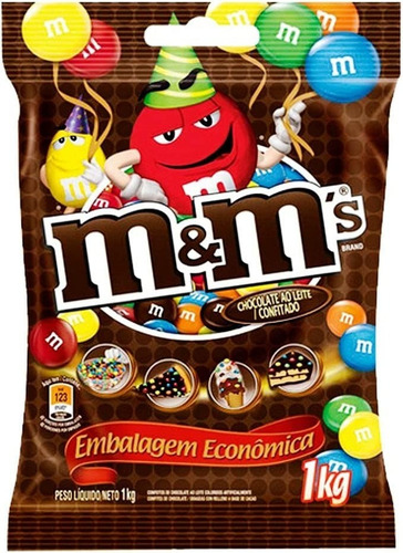 Confeito De Chocolate Ao Leite M&m's - Pacote 1kg