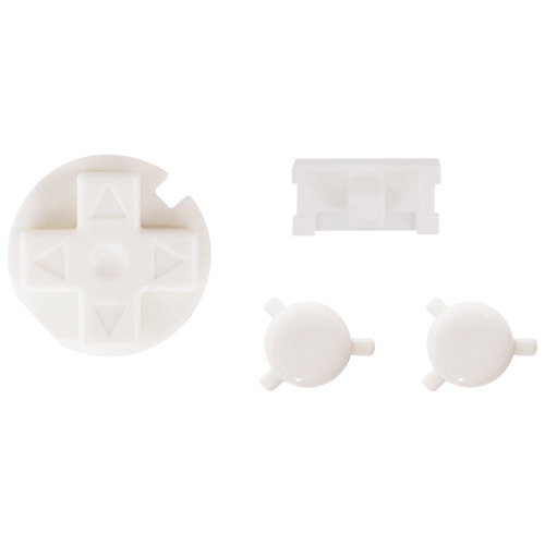 Botones Blanco Solido Para Game Boy Pocket Gbp