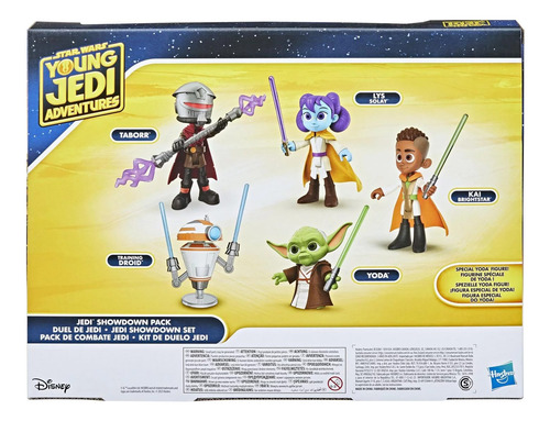 Star Wars Yonug Jedi Pack De Combate Jedi 5 Figuras (f7880)