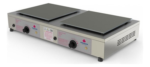 Máquina eléctrica francesa para crepes y tortitas PRKF202e, a prueba de cuadrados, acero inoxidable, 127 voltios