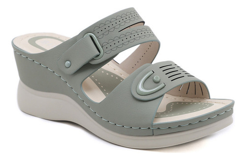 Sandalias Y Zapatillas De Playa Con Cuña Informal De Moda