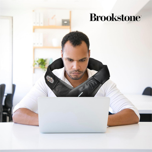 Masajeador De Cuello Y Hombros Shiatsu Brookstone Con Calor