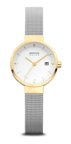 Reloj Mujer Bering 14426-010 Cuarzo Solar Pulso Plateado En 