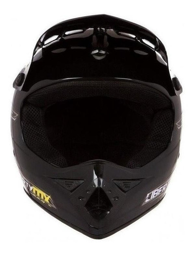 Capacete Para Moto Off Road Pro Tork Liberty Mx Pro Preto Desenho Solid Tamanho do capacete 60