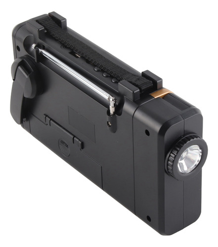 Rádio De Emergência Portátil Led Solar Hand Manivela 2000mah