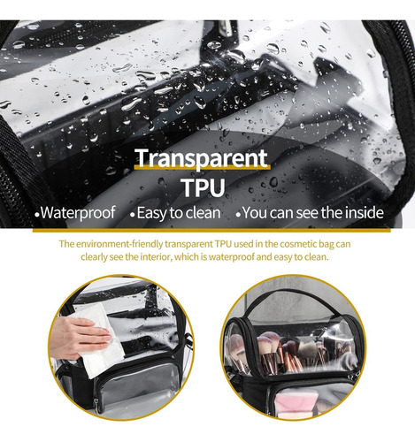Bolsa De Maquillaje Pvc Transparente Para Viajes Organizador