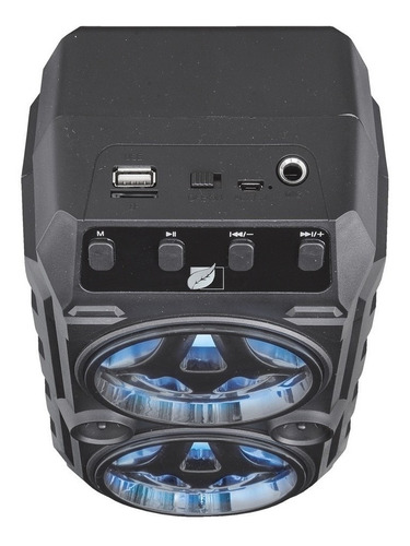 Imagen 2 de 7 de Bocina Recargable Portátil Green Leaf Bluetooth 18-9462bk