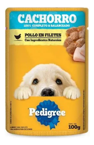 24 Sobres Pedigree Cachorro Sabores Res Y Pollo | 100g