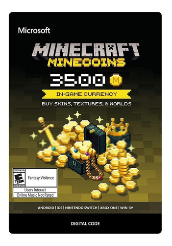 Minecraft Minecoins Pack De 3500 Monedas [ Código Digital ]