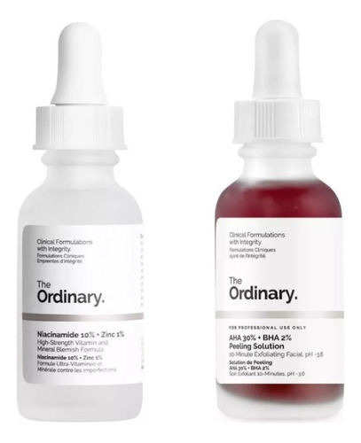 Serum Niacinamida + Peeling Solucion Aha 30ml The Ordinary