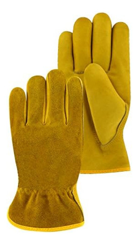 Tb570etl Fencing Gloves, Large, Yellow (pack Of 6)