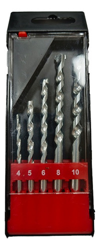 Set 5 Brocas Para Concreto Con Punta De Carburo 4-10mm 