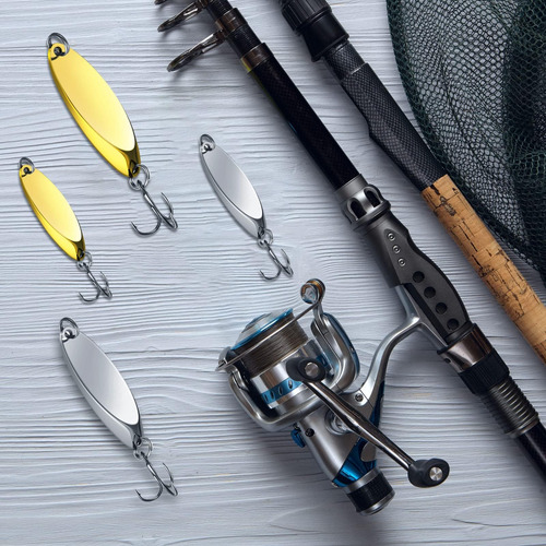 Hestya 40 Piezas Luros De Pesca Cosas De Pesca De Metal De P