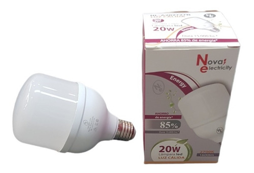 Lámpara Galponera Led 20w E27 Luz Cálida Nova Electricity