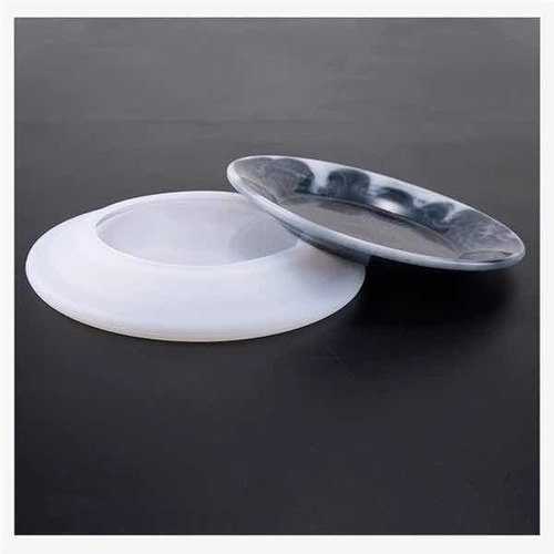 Imagen 1 de 1 de Molde De Silicona Resina Plato 16 Cm Terrazo Cemento