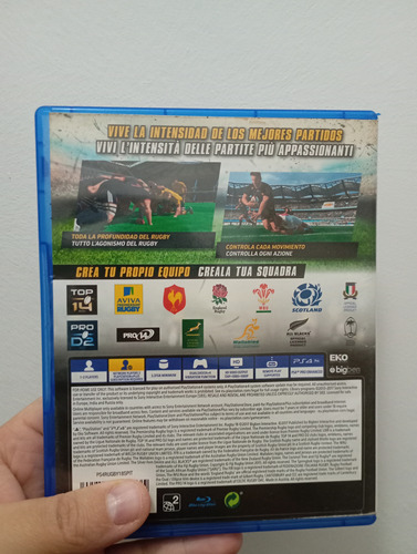 Rugby 18 - Juego Fisico - Ps4 Impecable (Usado)