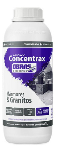Concentrax Limpador Concentrado Mármores E Granitos Audax 1l
