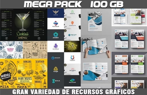 Oferta 2 Mega Combos De Recursos Gráficos Para Diseñadores