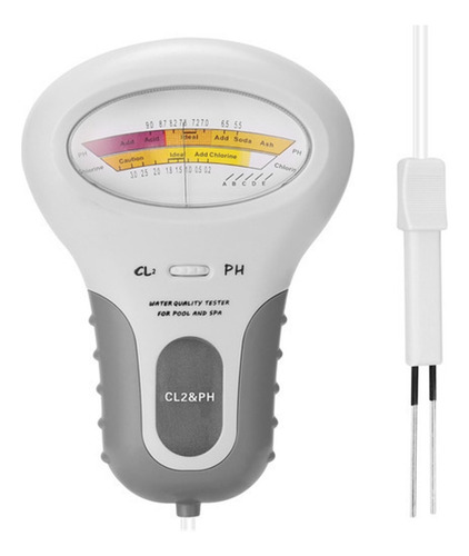 Medidor De Cloro De Ph 2 En 1, Medidor De Ph De Agua D