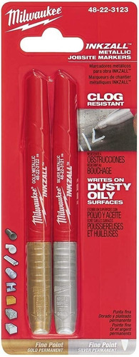 Marcadores Milwaukee Inkzall Plata/oro Fino Po