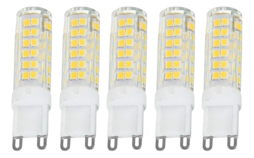 5 Lampada De Led Halopim G9 7w Para Lustres 